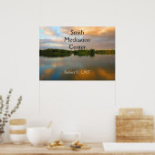 Poster Beau lac au coucher du soleil (Cuisine)