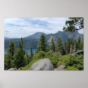 Poster Beau Lac Tahoe Paysage
