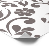 Poster Beau lapin de Pâques ornemental (Coin)