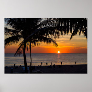 Poster Beau lever de soleil
