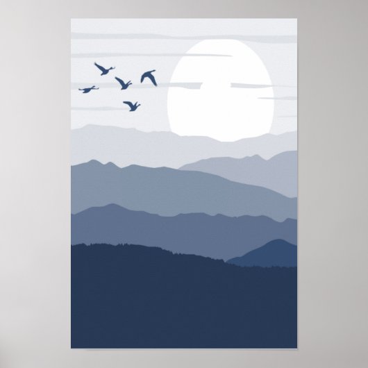 Poster Beau lever de soleil (Devant)