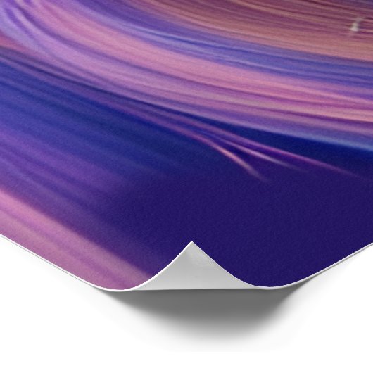 Poster Beau Lion avec Main Colorée (Coin)