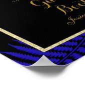 Poster Beau Mariage à ressort bleu (Coin)