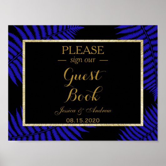 Poster Beau Mariage à ressort bleu (Devant)