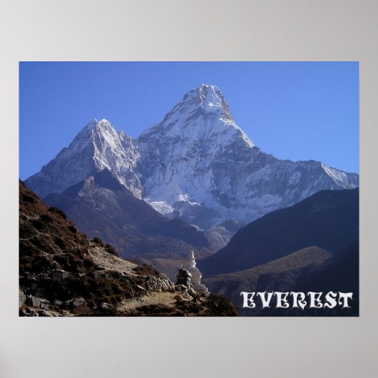 Poster Beau Mont Everest - Himalaya neigeux (Devant)