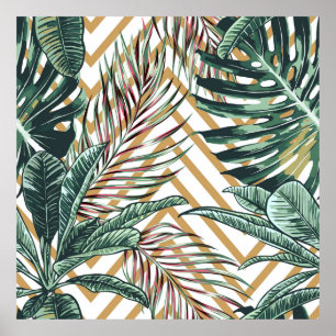 Poster Beau motif floral transparent arrière - plan avec