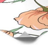 Poster Beau motif floral transparent. illustr (Coin)