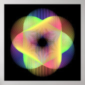 Poster Beau motif géométrique hikari22 (Devant)