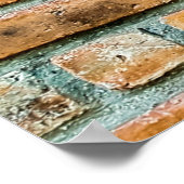 Poster Beau mur de briques Vieux classique abstrait, arch (Coin)