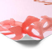 Poster Beau océan Narwhal Baby shower de bienvenue (Coin)