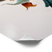 Poster Beau Oiseau Art Nouveau (Coin)