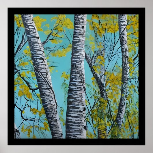 Poster Beau oiseau d'été (Devant)