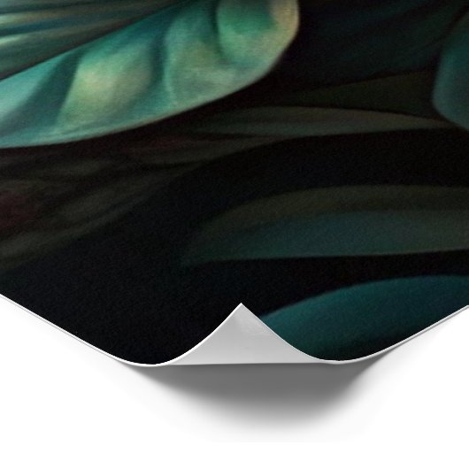 Poster Beau Oiseau Turquoise (Coin)