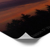Poster Beau panorama de coucher de soleil (Coin)