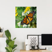 Poster Beau papillon monarque (Bureau à domicile)
