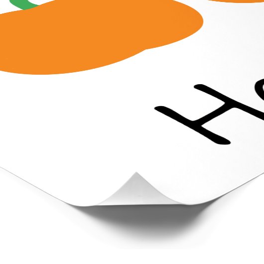 Poster Beau Patch Citrouille Halloween (Coin)