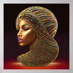 Poster Beau patrimoine africain : Histoire noire Art