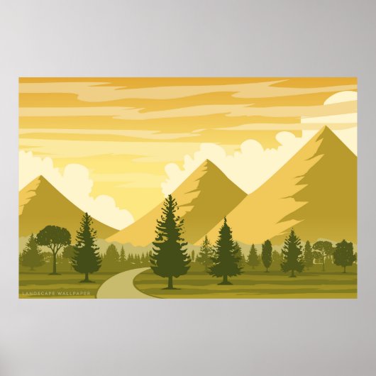Poster Beau paysage (Devant)