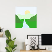 Poster beau paysage art (Bureau à domicile)
