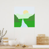 Poster beau paysage art (Cuisine)