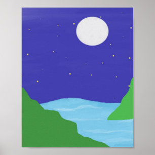 Poster beau paysage art