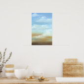 Poster Beau paysage avec nuages fluides (Cuisine)