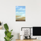 Poster Beau paysage avec nuages fluides (Bureau à domicile)