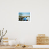 Poster Beau paysage de neige islandais paysage beaux art (Cuisine)