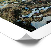 Poster Beau paysage de neige islandais paysage beaux art (Coin)