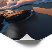 Poster Beau Paysage De Plage (Coin)