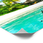 Poster Beau Paysage Des Maldives (Coin)