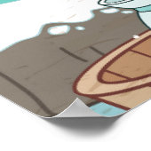 Poster Beau paysage enneigé en hiver (Coin)