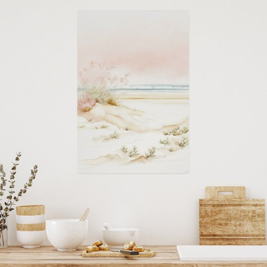 Poster Beau paysage pastel (Cuisine)
