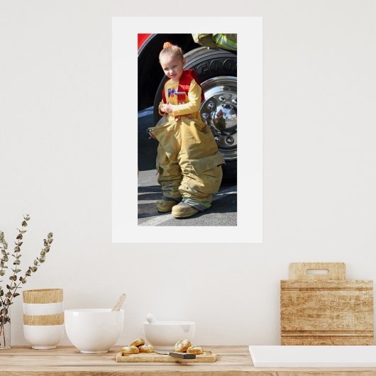 Poster Beau petit pompier (Cuisine)