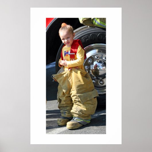 Poster Beau petit pompier (Devant)