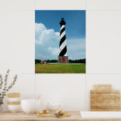 Poster Beau phare de Cape Hatteras Outer Banks NC (Cuisine)