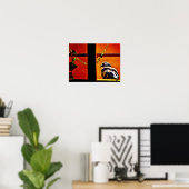 Poster Beau Pigeon (Bureau à domicile)