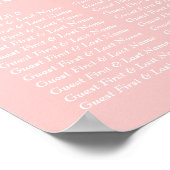 Poster Beau Pink Blush Vintage Wedating Chart (Coin)