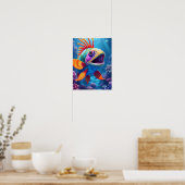 Poster Beau poisson tropical (Cuisine)