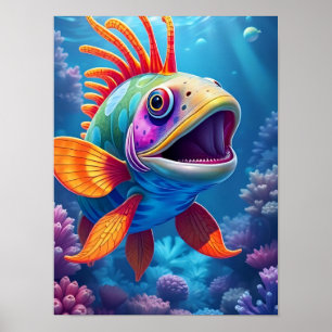 Poster Beau poisson tropical