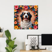 Poster Beau portrait de chien (Bureau à domicile)