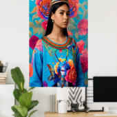 Poster Beau portrait de princesse (Bureau à domicile)