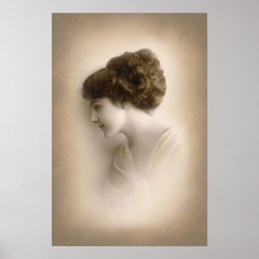 Poster Beau Portrait Victorien Lady (Devant)