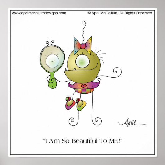 Poster BEAU POUR MOI ! Imprimer par April McCallum (Devant)
