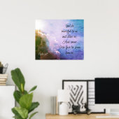 Poster Beau Psaume 67 Bénédiction sur nous (Bureau à domicile)