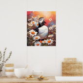 Poster Beau Puffin Dans Le Champ Maisy (Cuisine)