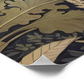 Poster Beau Puffin William Morris Inspiré (Coin)