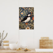 Poster Beau Puffin William Morris Inspiré (Cuisine)