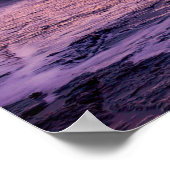 Poster Beau Purple Orange Ciel et Océan (Coin)