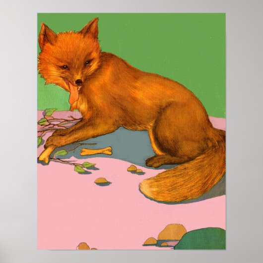 Poster beau renard (Devant)